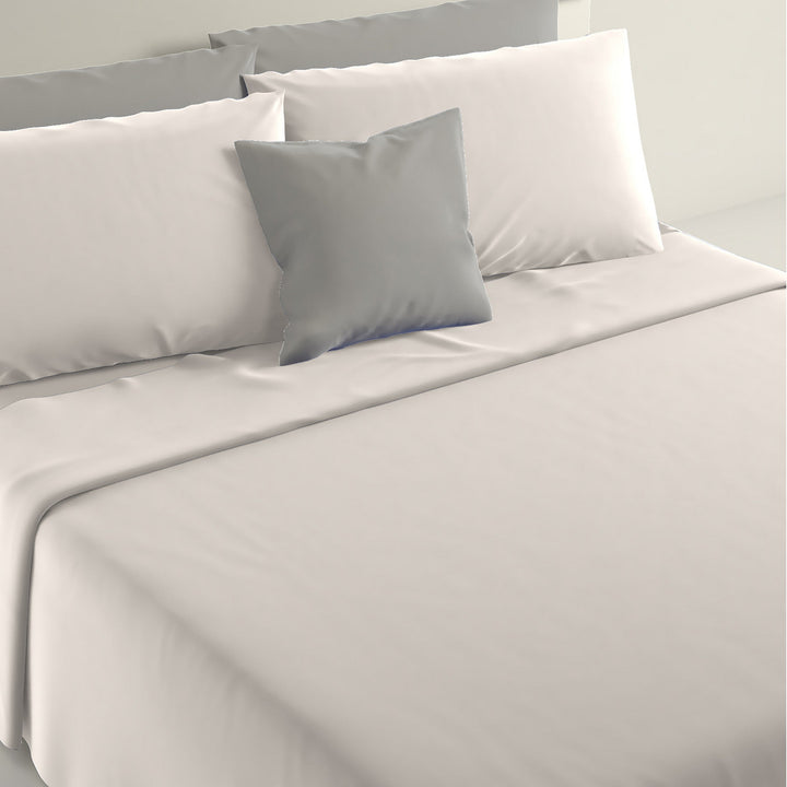 IRGE - Lenzuola Completo Letto Singolo Marta Bianca 150x290 cm