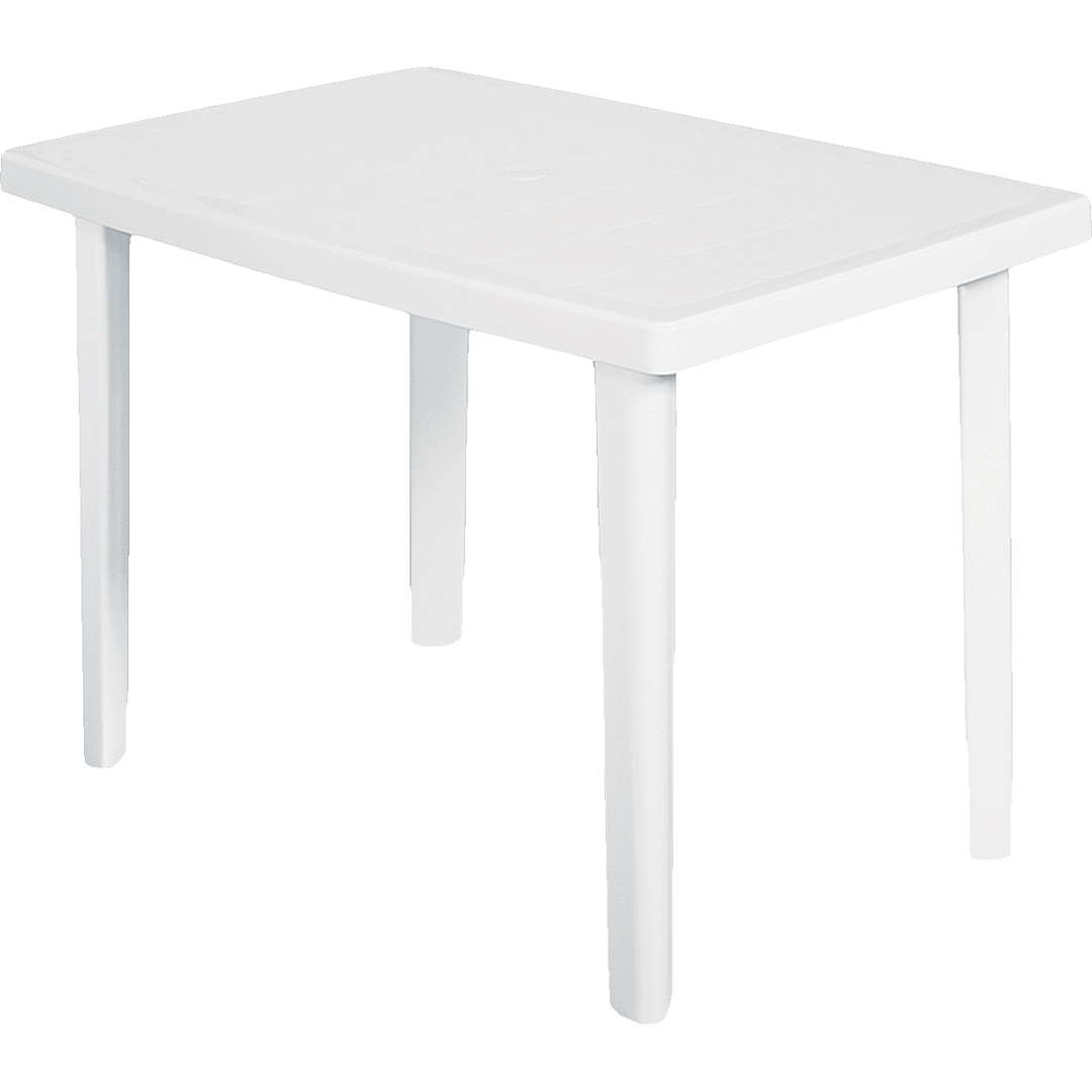 Set di 2 Tavolini VERAX, Ad Incastro, In legno e Metallo Bianco