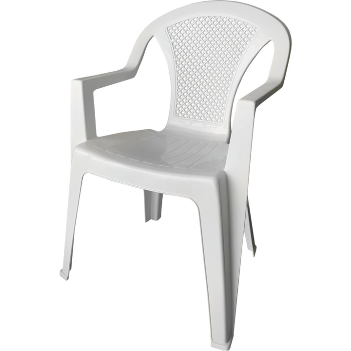 ARETA Sedia da giardino Ischia Bianca Garden Collection h81,5x57x58,5 cm