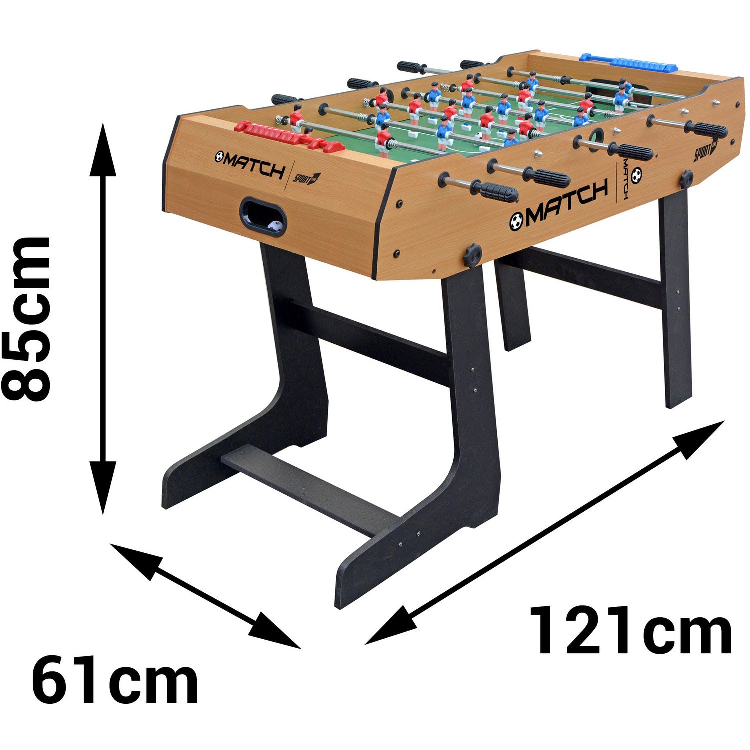 MANDELLI - Calcio balilla Supergoal richiudibile verticalmente - h85x121x61 cm