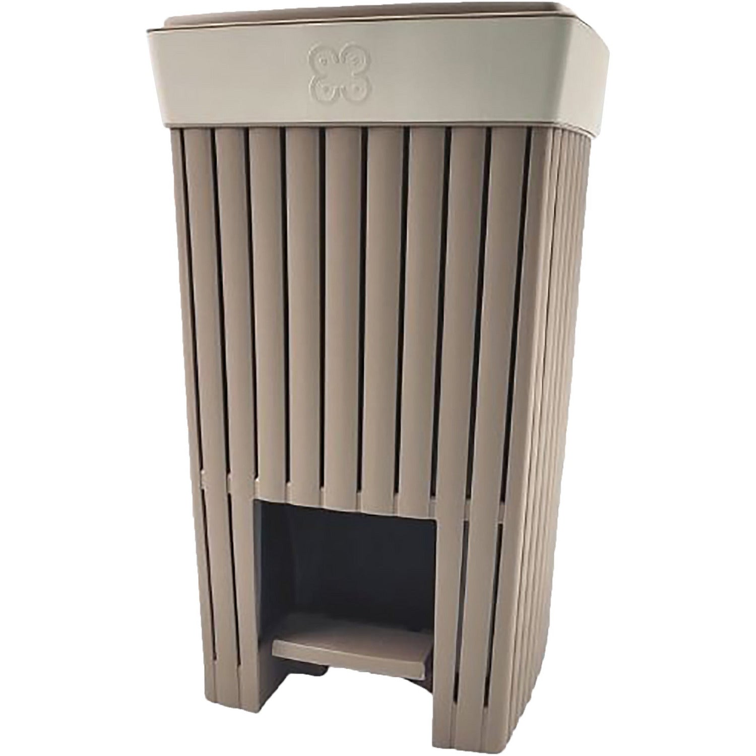 ECOPLAST - Pattumiera ecologica Linea Doga cappuccino 20 litri - h45x30x26 cm