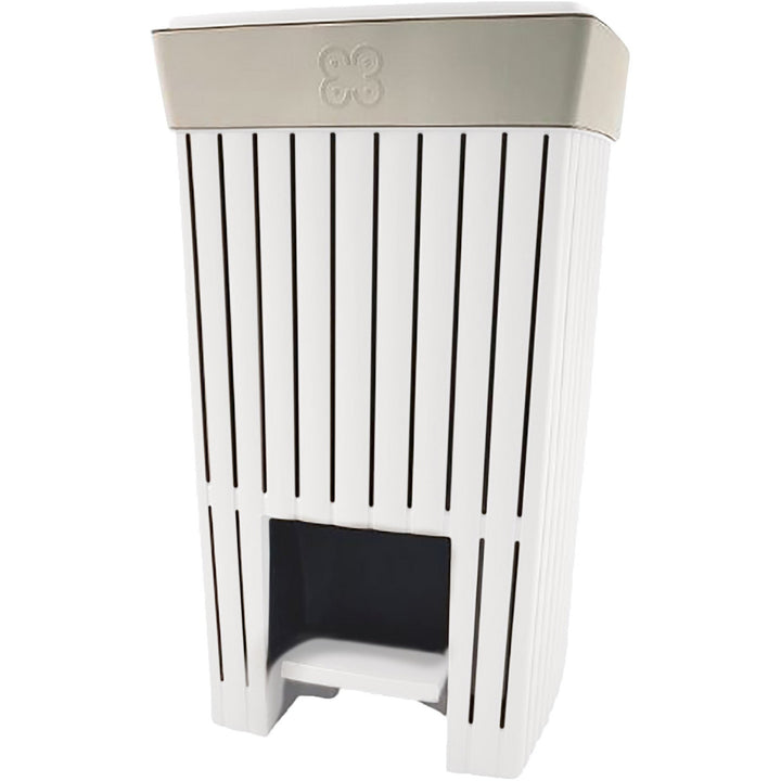 ECOPLAST - Pattumiera ecologica Linea Doga bianca 20 litri - h45x30x26 cm