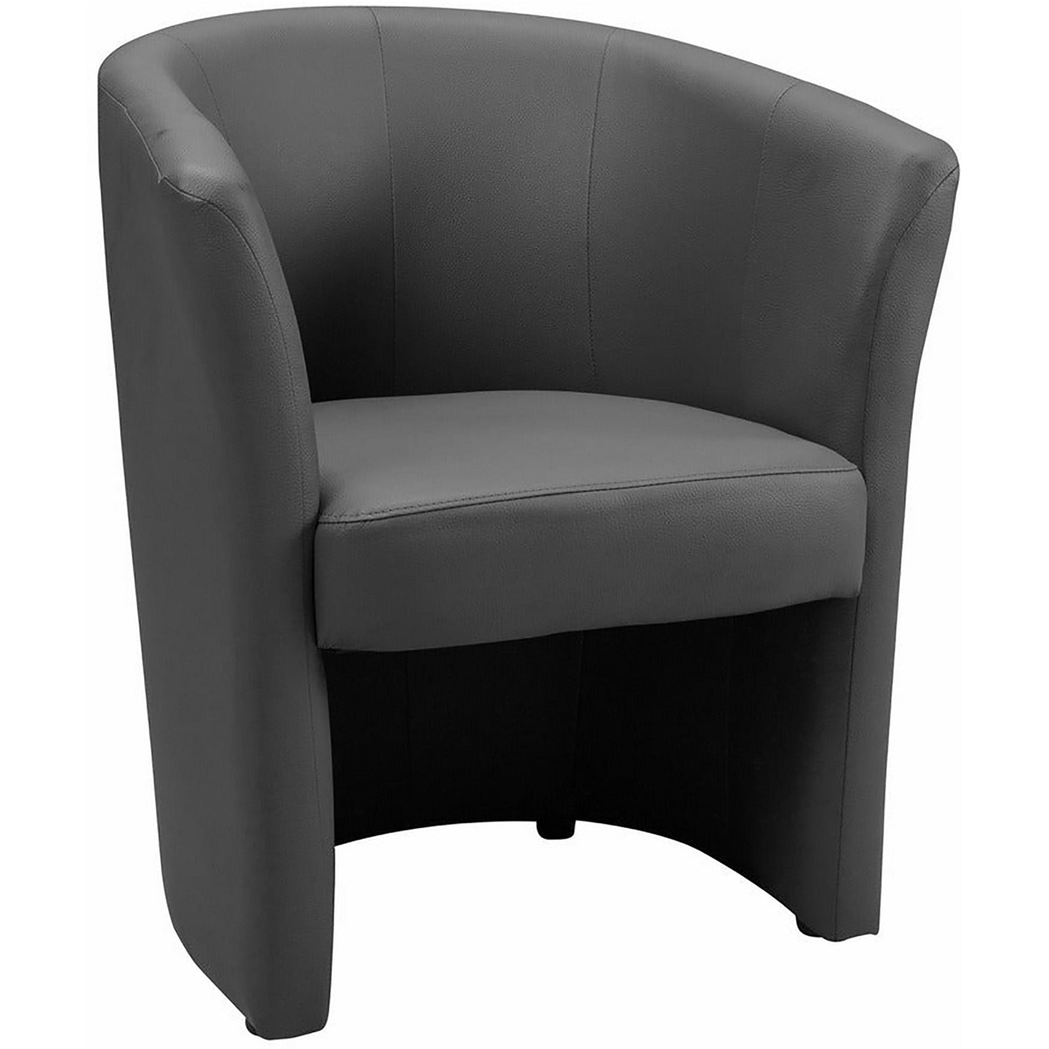 FORINVEST - Poltrona in ecopelle Belize Grigia - h76x63,5x62,5 cm