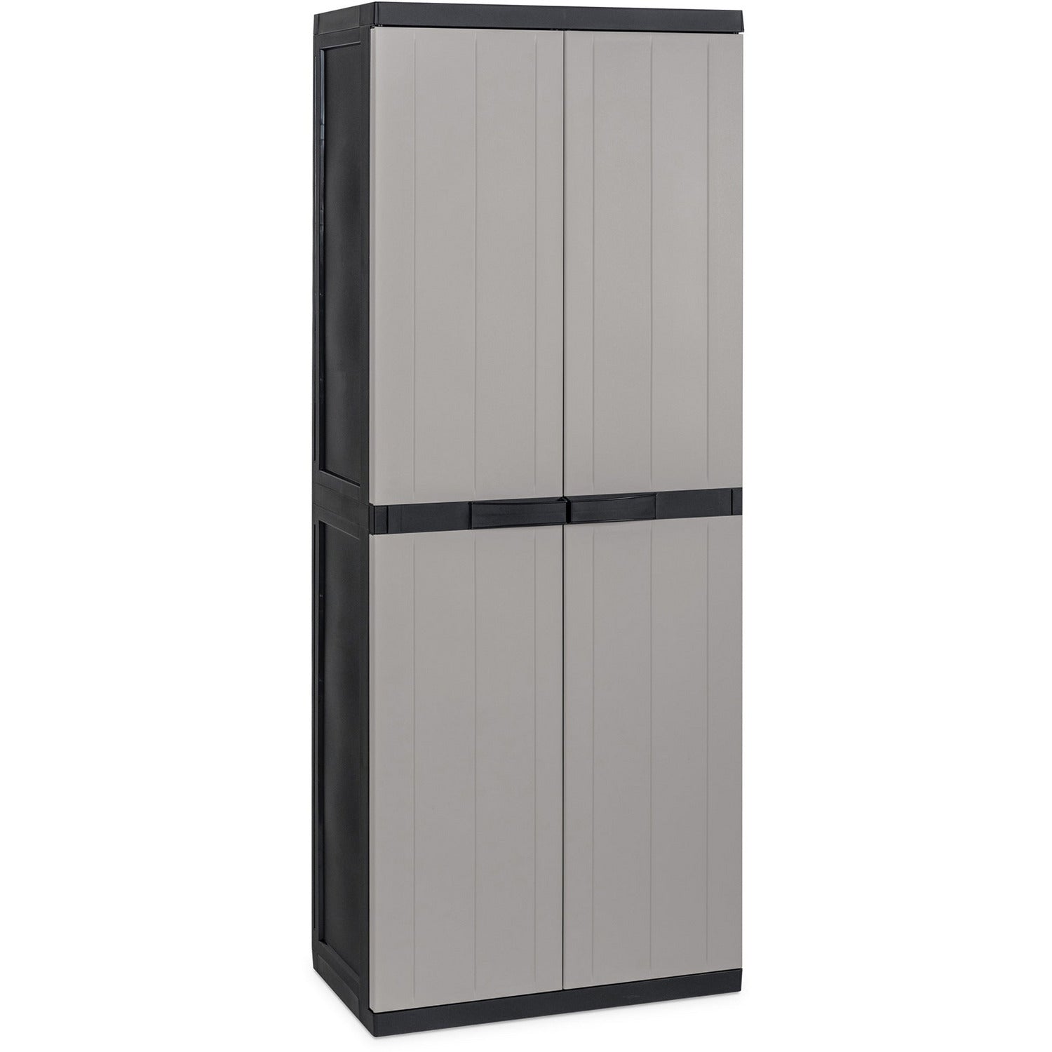 TOOMAX - Armadio portascope a 2 ante grigio tortora e nero Bios Midi - h165x65x37 cm