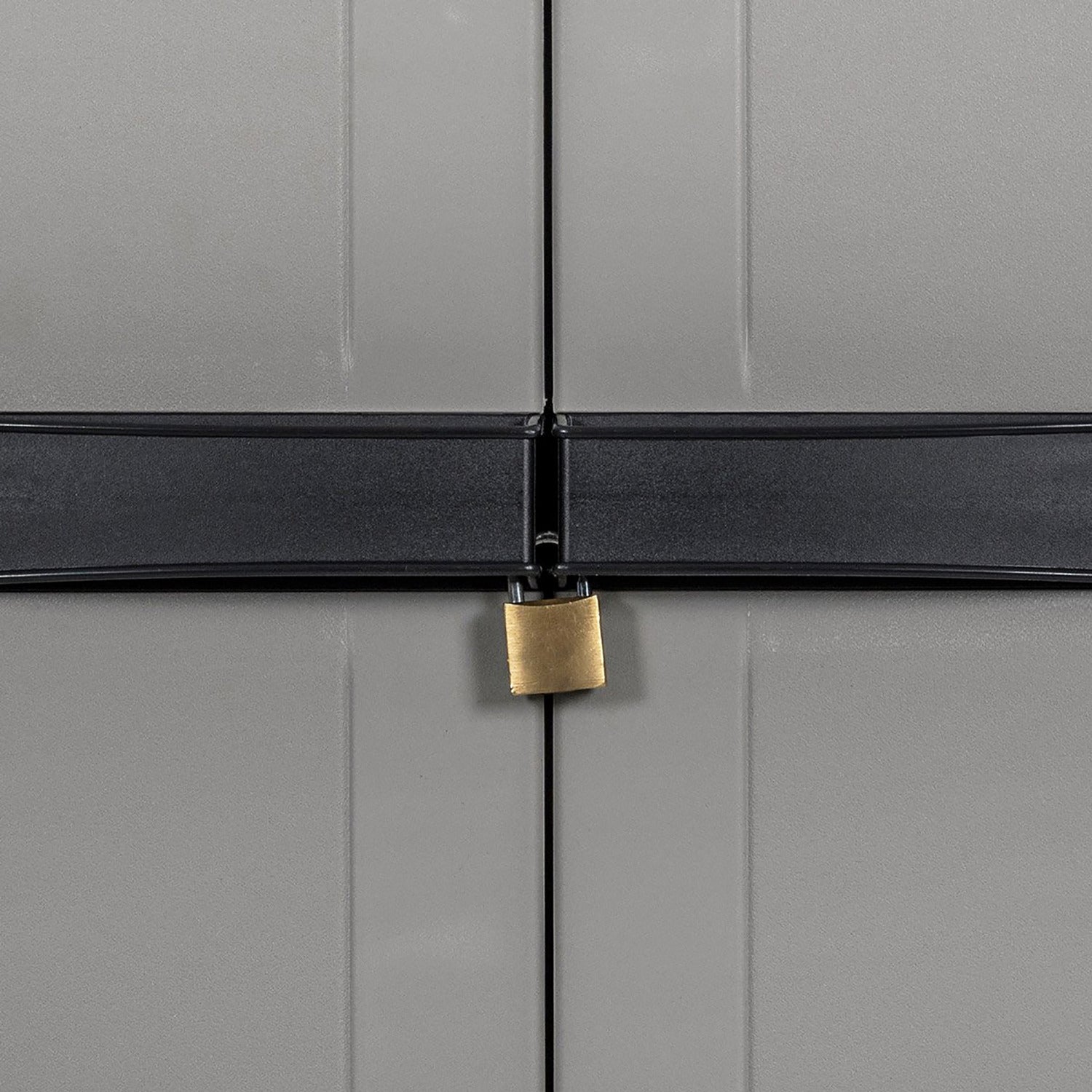 TOOMAX - Armadio Tuttopiani a 2 ante grigio tortora e nero Bios Midi - h165x65x37 cm