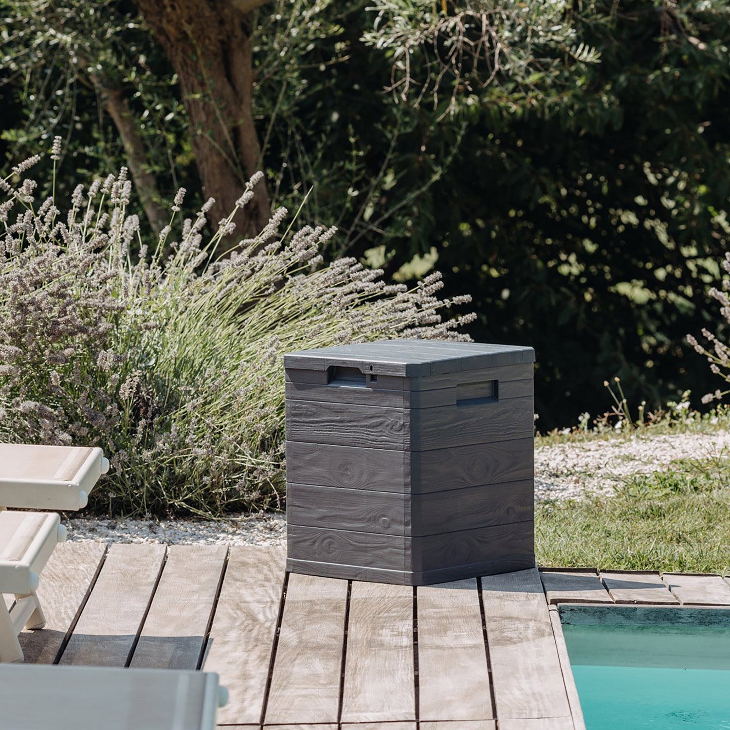 TOOMAX - Baule Multibox 90 litri antracite Woody's - h50x42x44 cm