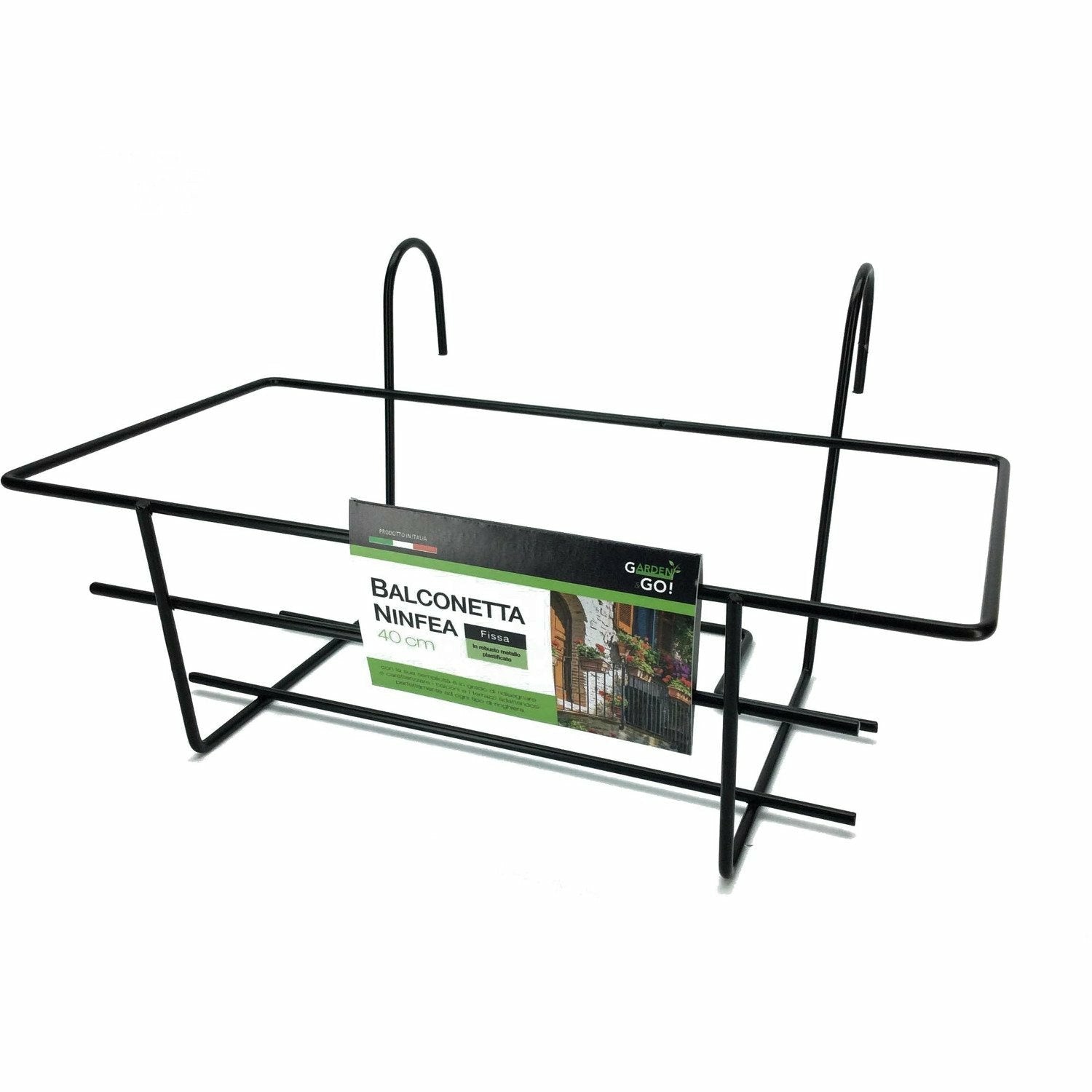 GARDEN&GO - Balconetta fissa Ninfea da ringhiera 40 cm