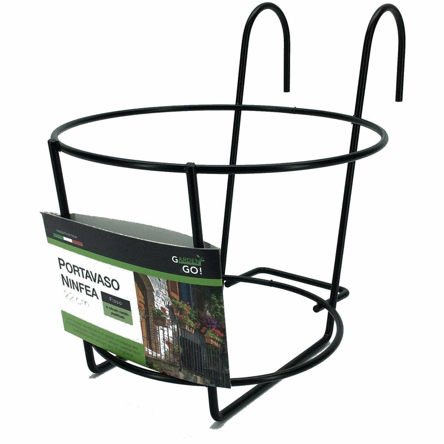 GARDEN&GO - Portavaso Ninfea da ringhiera - diametro 22 cm