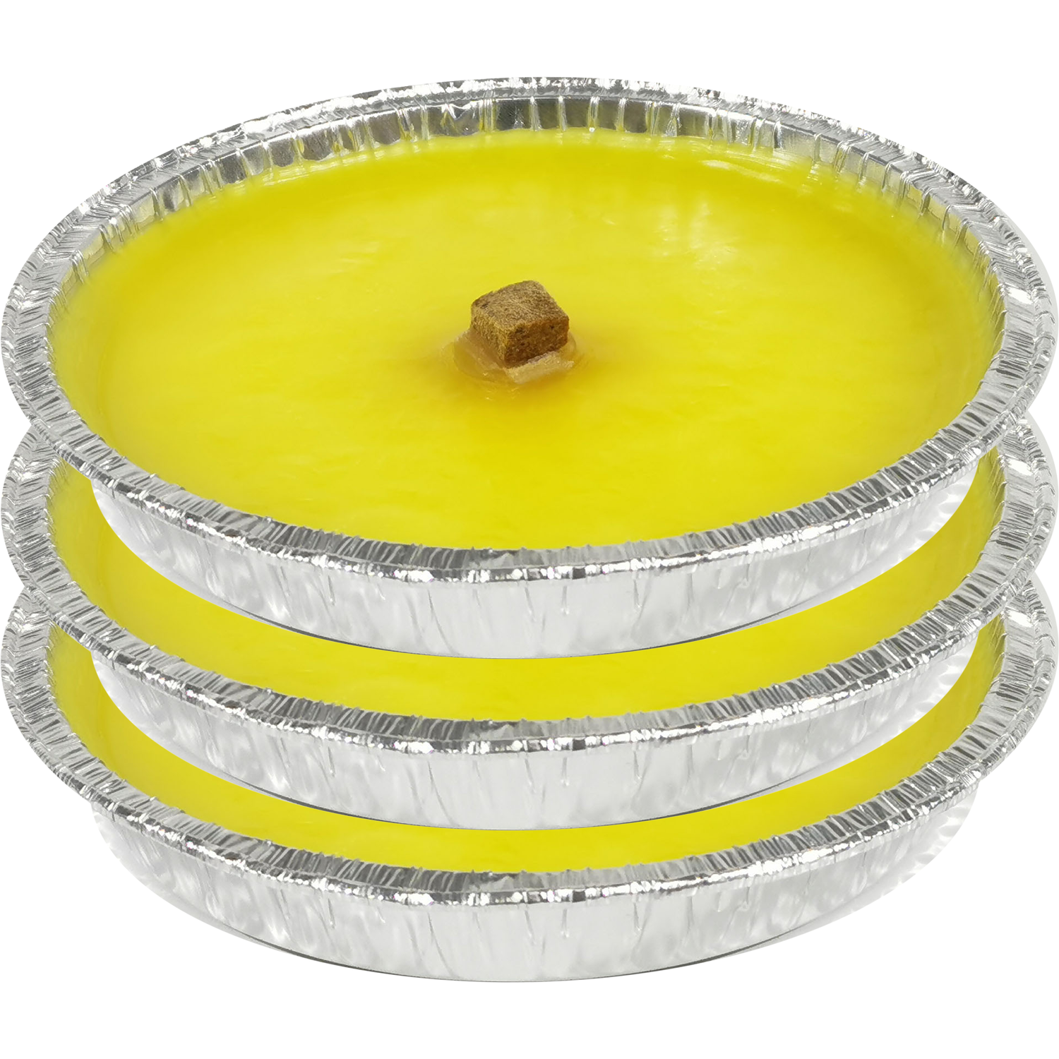 CITRONÈ - Citronella in alluminio diametro 14 cm - set 3 pezzi