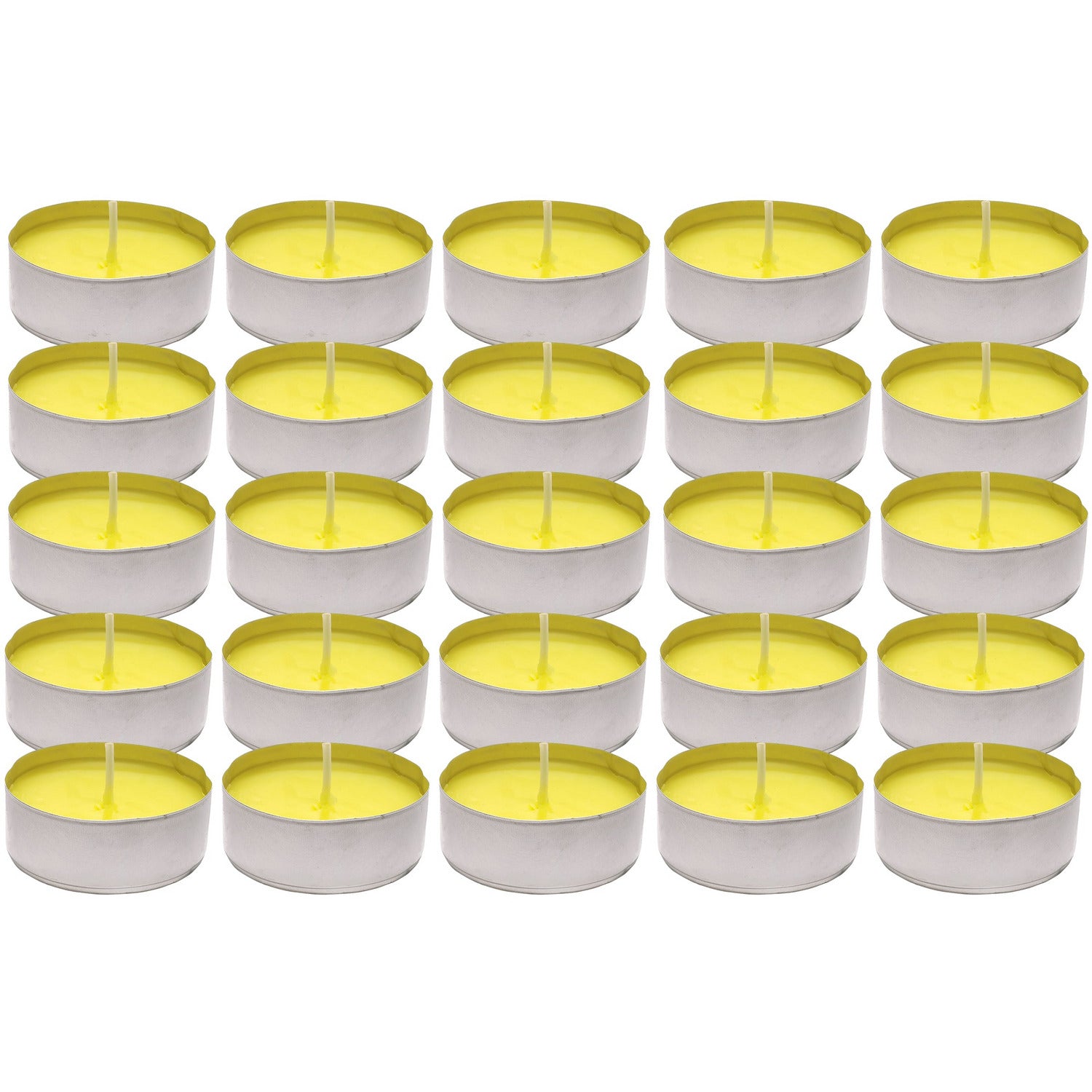 CITRONÈ - Citronella T-light in alluminio diametro 3,6 cm - set 25 pezzi