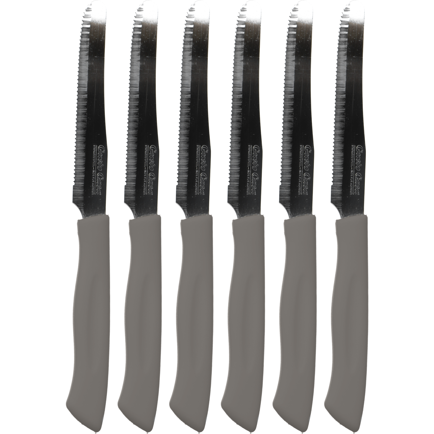 GUSTO CASA - Coltelli da tavola - set 6 pezzi
