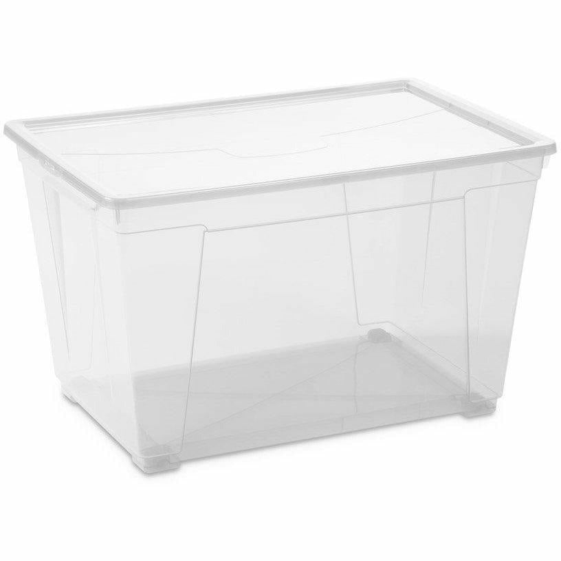 DEA HOME - Contenitore multiuso trasparente Easy box XL H - h36x60x40 cm