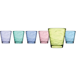 PASABAHCE - Bicchiere Origami Multicolor 24,5 cl - set 6 pezzi