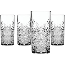 PASABAHCE - Bicchieri in vetro Timeless Long Drink 45 cl - set 4 pezzi