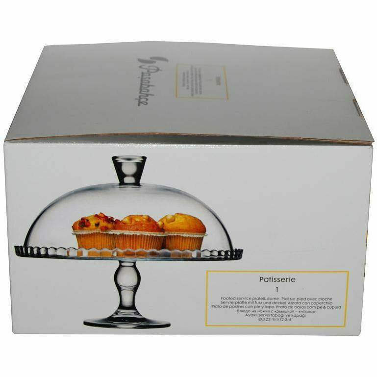 PASABAHCE - Alzata in vetro Porta Dessert con campana Linea Patisserie - diametro 32 cm