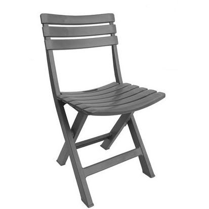 PROGARDEN - Sedia pieghevole da esterno Birki Antracite