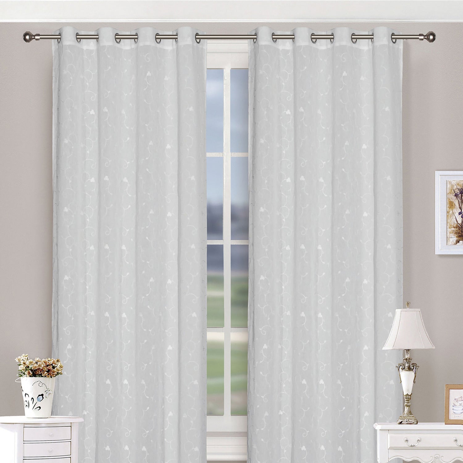 FRATELLI ZAMBETTI - Tenda Nicoletta Bianco 140x290 cm