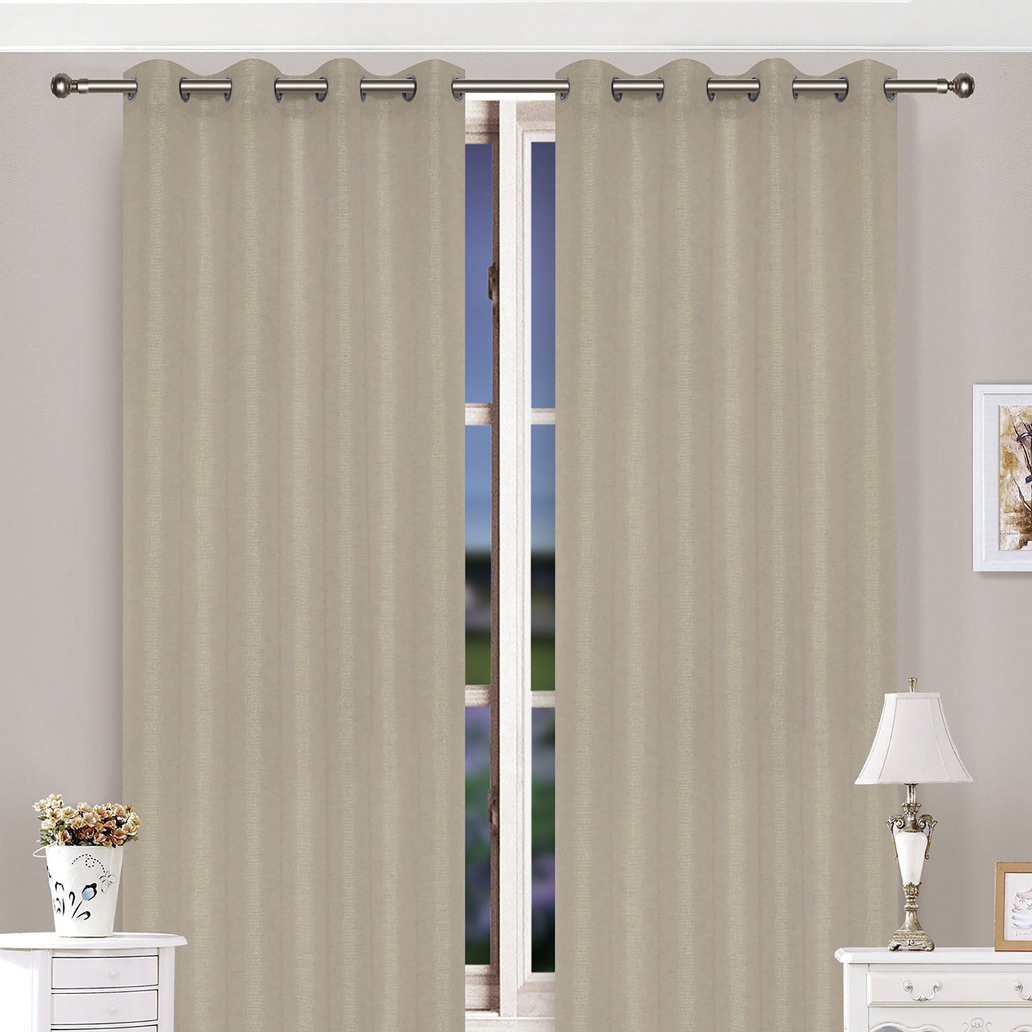 FRATELLI ZAMBETTI - Tenda Lurex Beige 140x290 cm