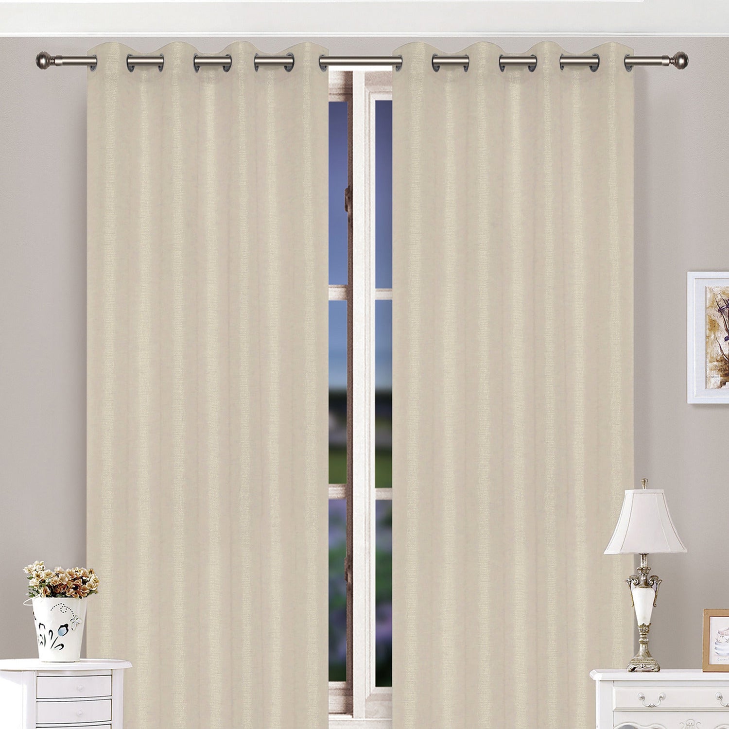 FRATELLI ZAMBETTI - Tenda Lurex Natural 140x290 cm