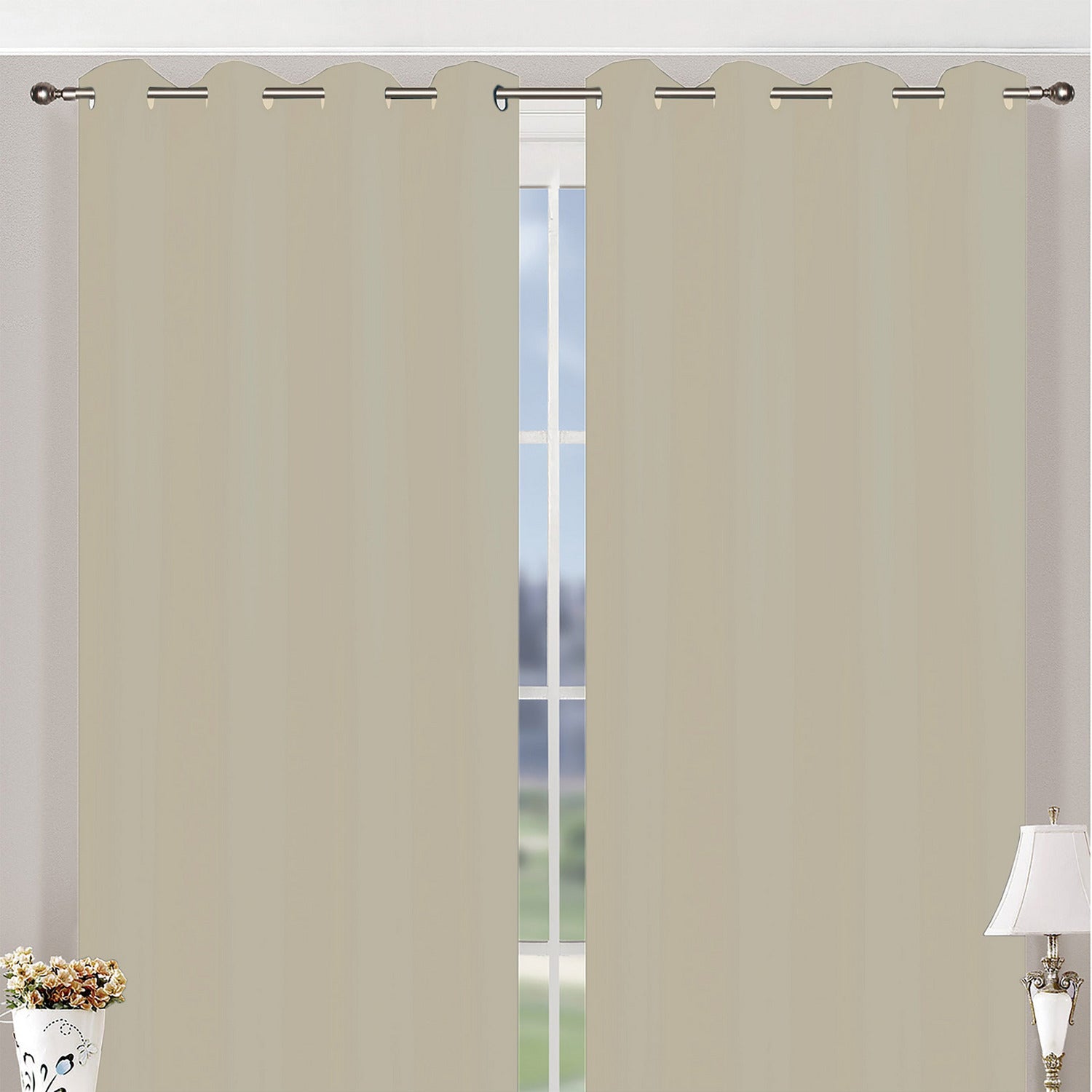 FRATELLI ZAMBETTI - Tenda Blackout colore crema 140x280 cm