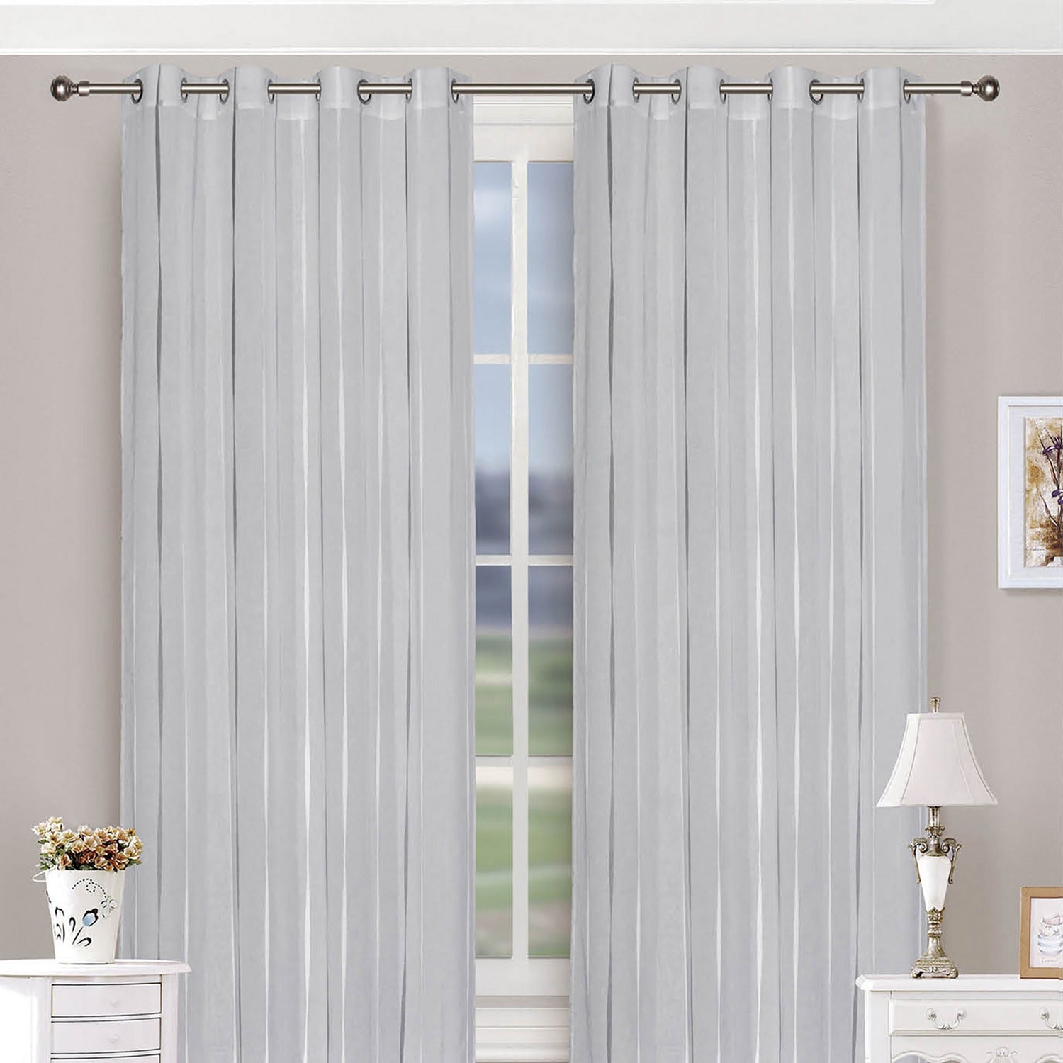 FRATELLI ZAMBETTI - Tenda Wendy colore grigio - 140x290 cm