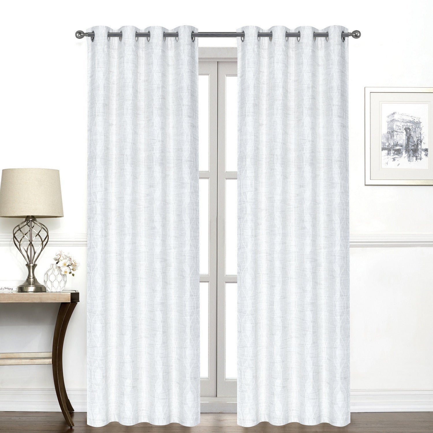 FRATELLI ZAMBETTI - Tenda Lille Bianco 140x280 cm