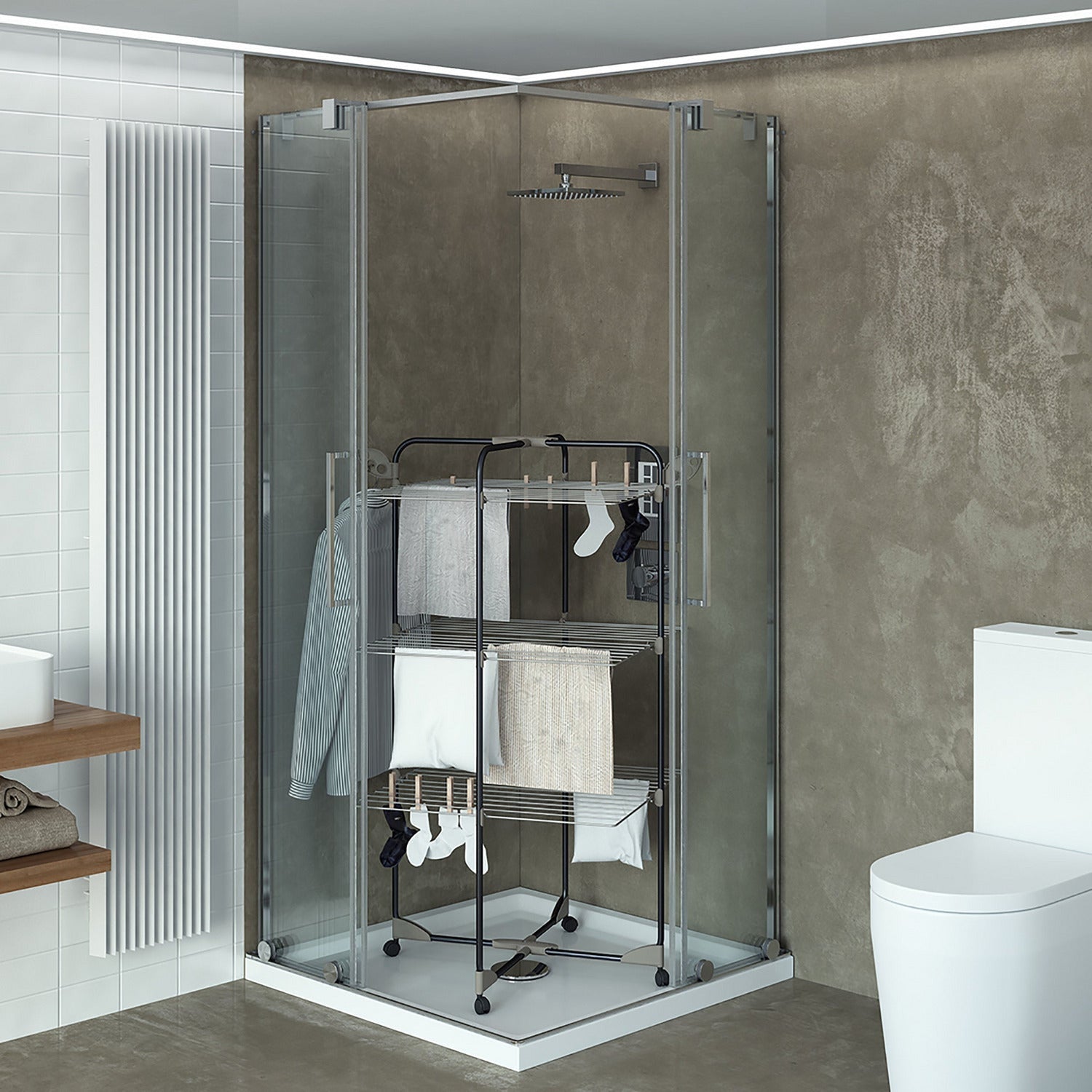 COLOMBO - Stendibiancheria verticale 3 ripiani Alpina 30 - 30 metri di stenditura