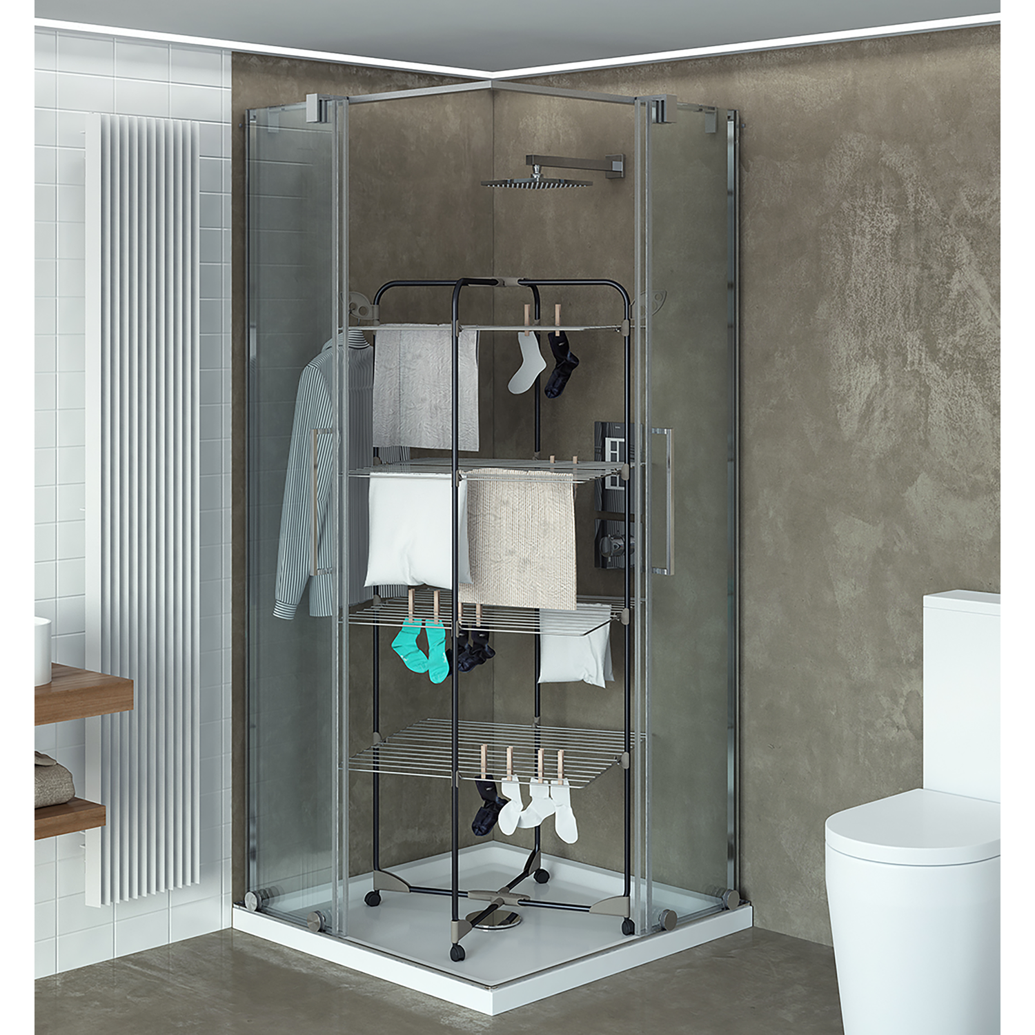 COLOMBO - Stendibiancheria verticale 4 ripiani Alpina 40 - 40 metri di stenditura