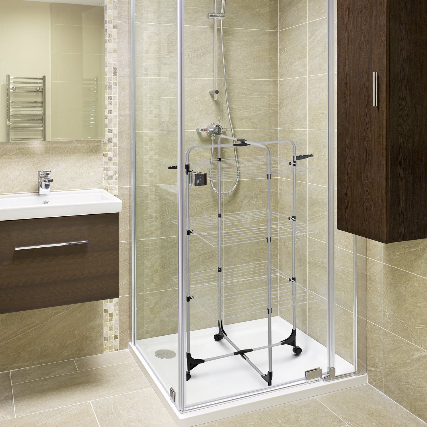 VESTIAMO CASA - Stendibiancheria verticale 3 livelli Asso3 - 30 metri di stenditura