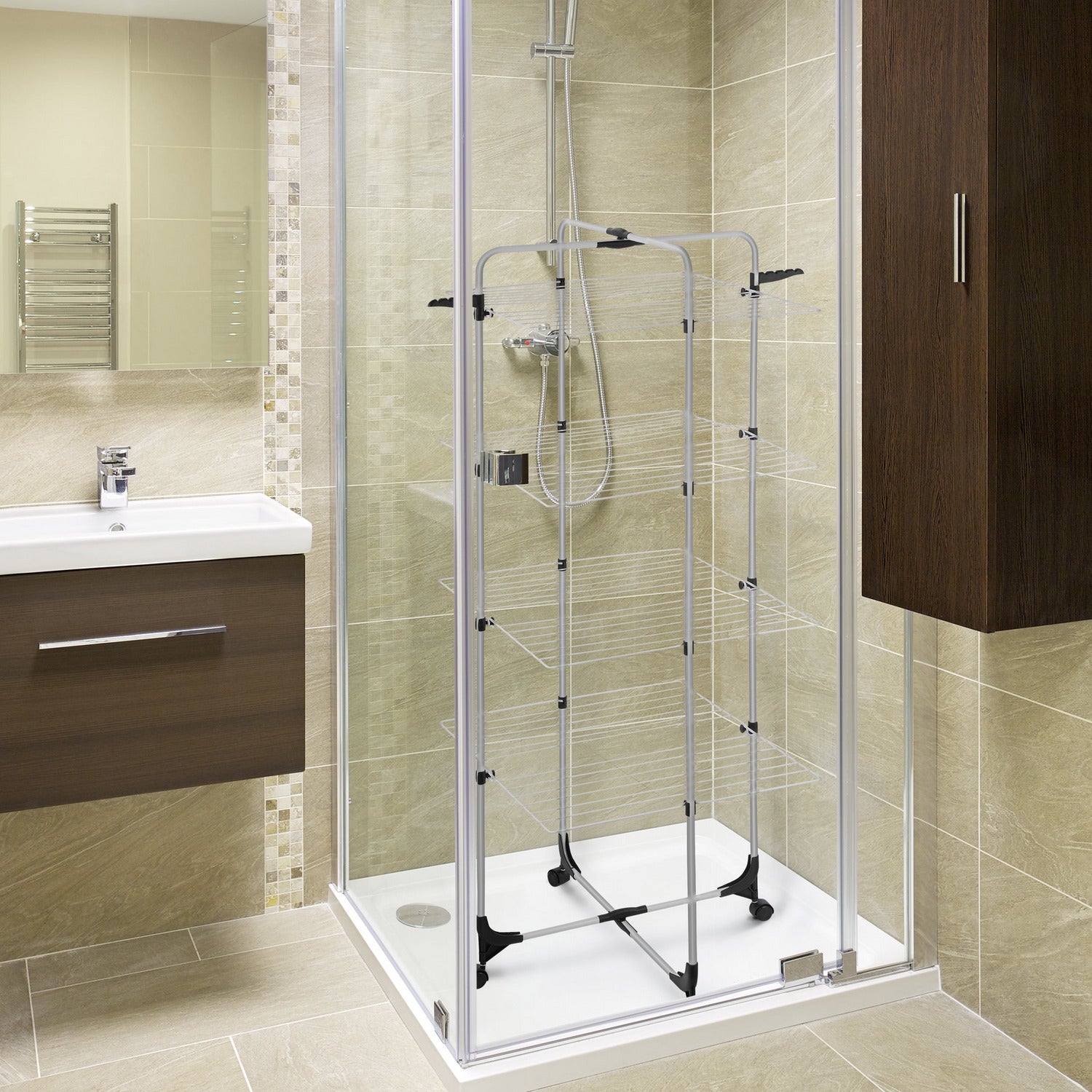 VESTIAMO CASA - Stendibiancheria verticale 4 livelli Asso4 - 40 metri di stenditura