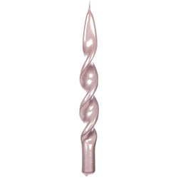 MERCURY - Candela fiamma lucida colore rosa - h25 cm x diametro 2,2 cm