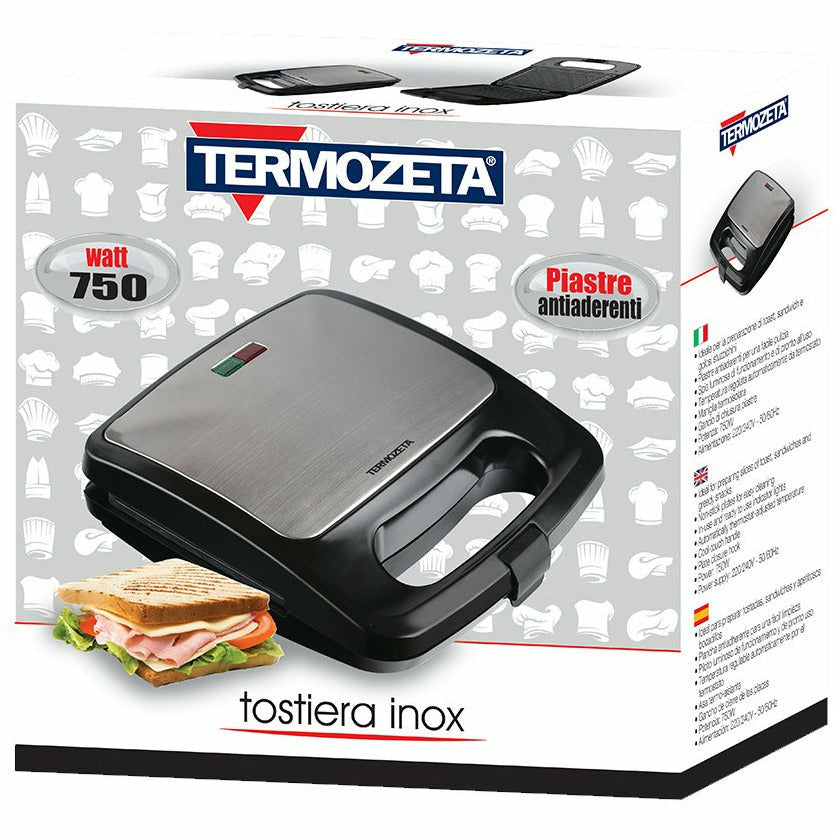 TERMOZETA - Tostiera Inox 750 Watt