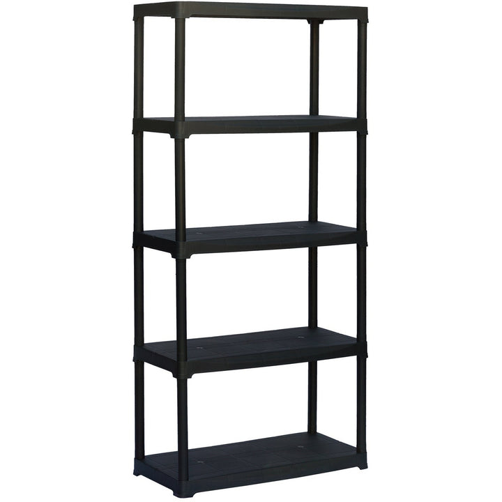 ARTPLAST - Scaffale a 5 ripiani Nero Linea Tempo - h176x80x40 cm