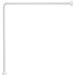 GEDY - Asta doccia angolare in alluminio bianco 80x80 cm