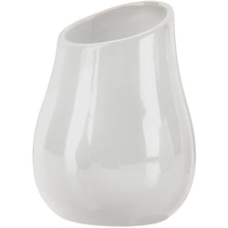 GEDY - Bicchiere porta spazzolini Azalea Bianco - h13 x diametro 9,8 cm