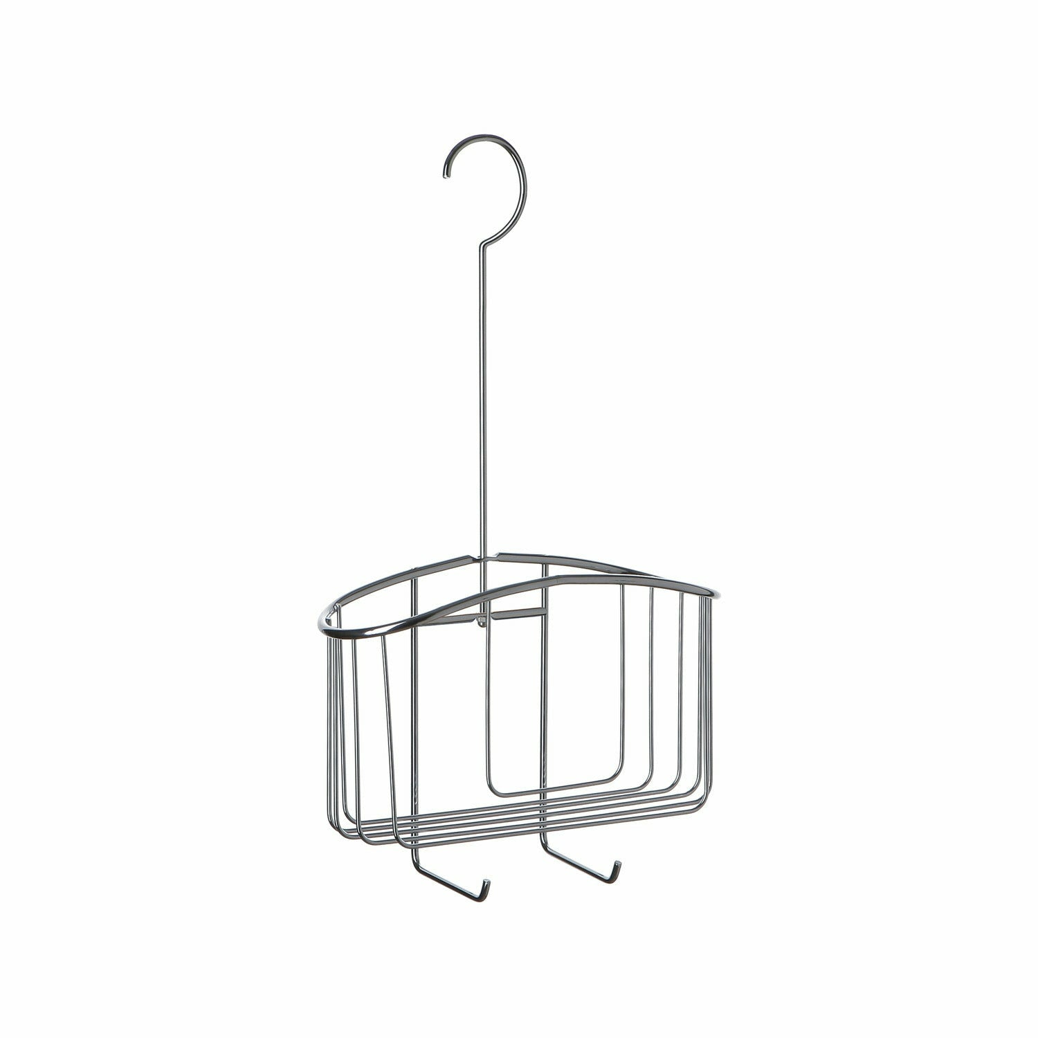 TATAY - Mensola Doccia 1 Posto in Acciaio Inox con Ganci 40x22,5 cm