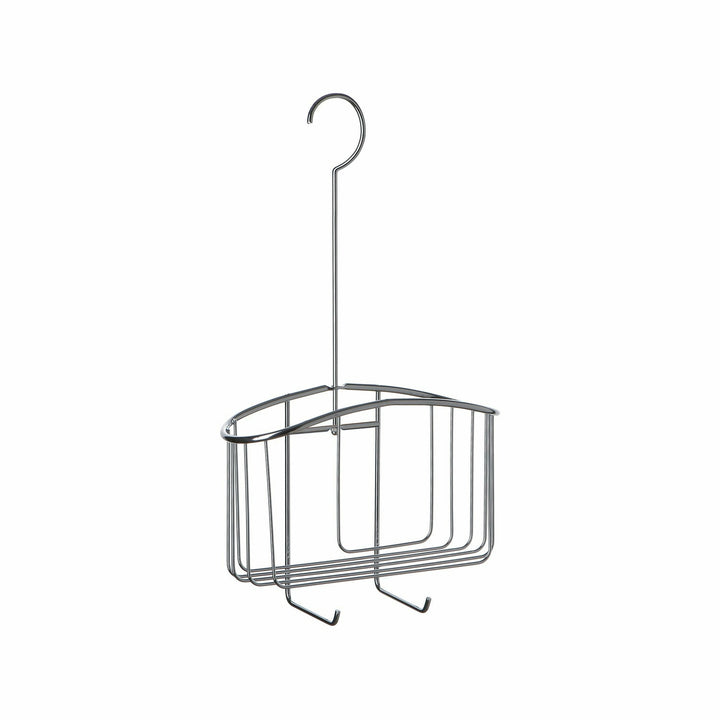 TATAY - Mensola Doccia 1 Posto in Acciaio Inox con Ganci 40x22,5 cm