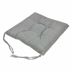 VESTIAMO CASA - Cuscino per sedia tinta unita colore grigio scuro - 40x40 cm