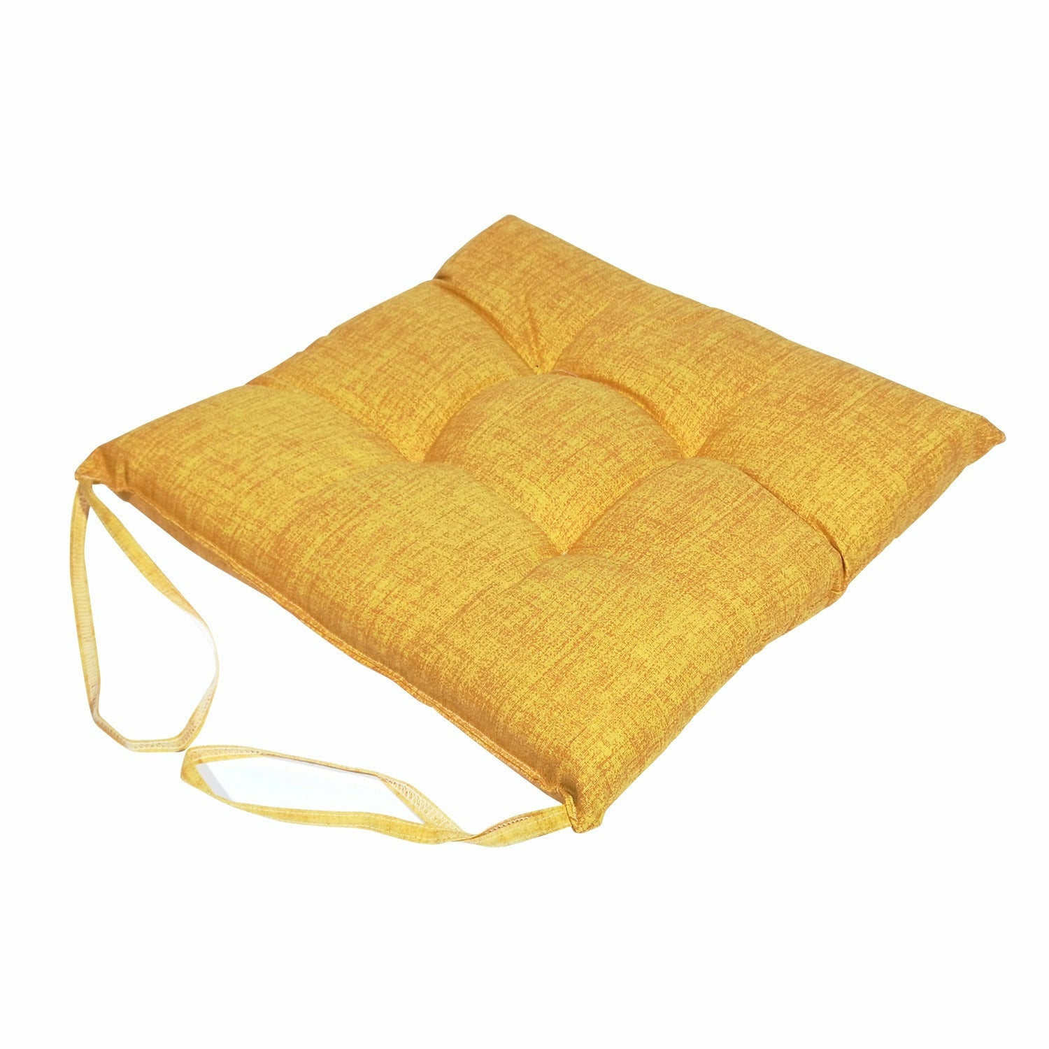 VESTIAMO CASA - Cuscino per sedia tinta unita Senape 40x40 cm