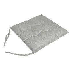 VESTIAMO CASA - Cuscino per sedia tinta unita colore grigio chiaro - 40x40 cm