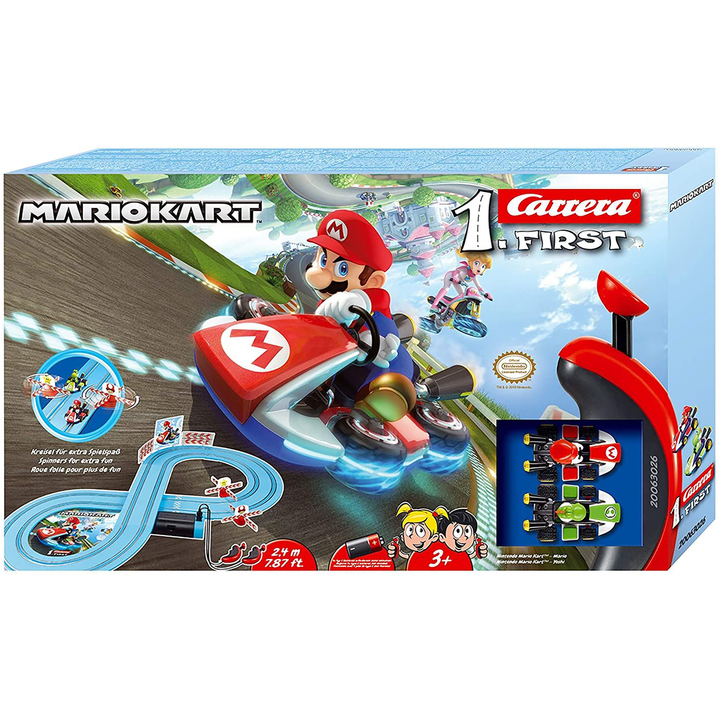 CARRERA - Mario Kart™ – Mario contro Yoshi - Pista Elettrica per Bambini (2,4 m)