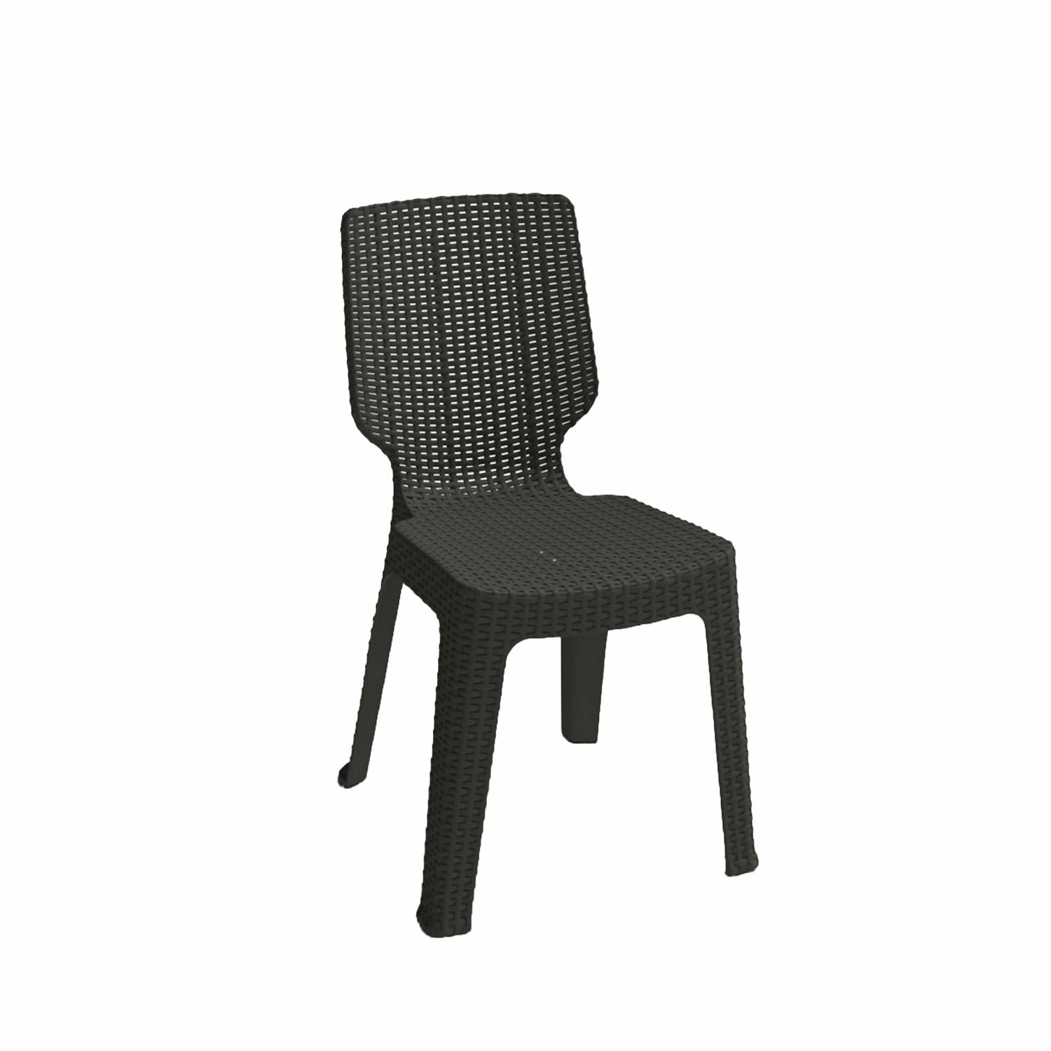 KETER - Sedia da giardino in resina grafite T-chair - h83x54,5x47,5 cm