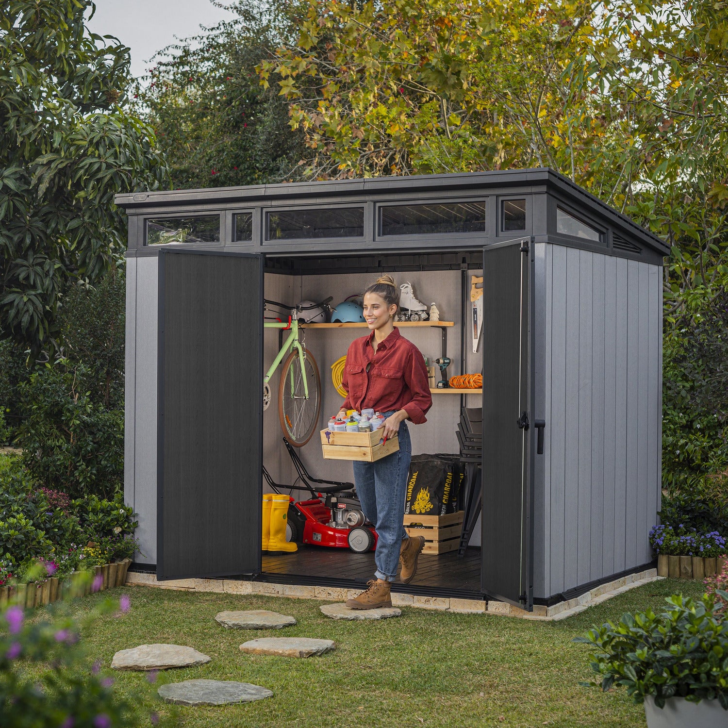 KETER - Casetta da giardino Artisan 9x7 - h226x218x277 cm