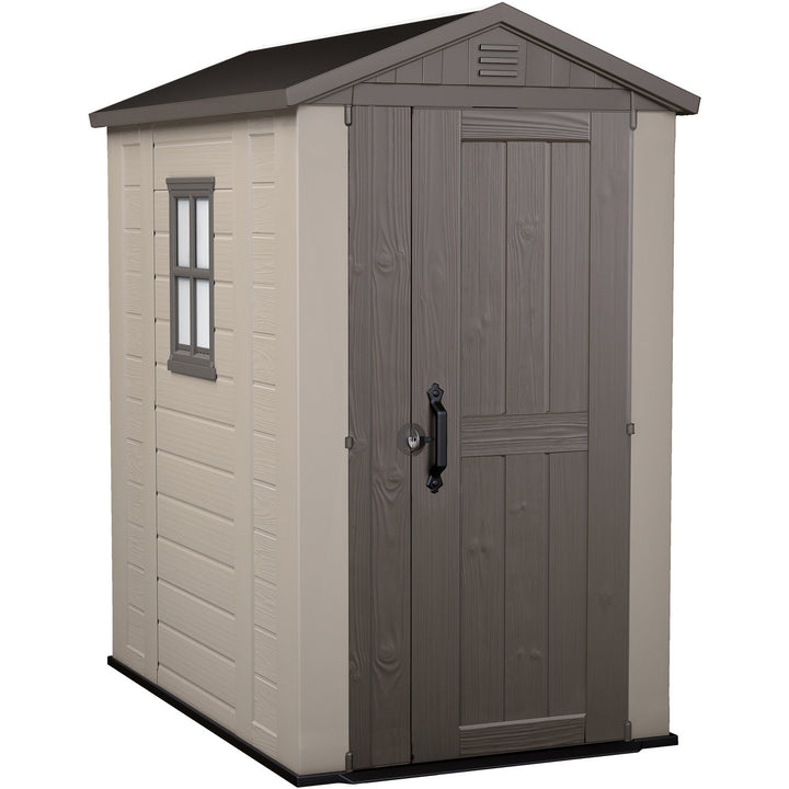 KETER - Casetta da giardino grande beige Factor 4x6 - h216,5x189x129,5 cm