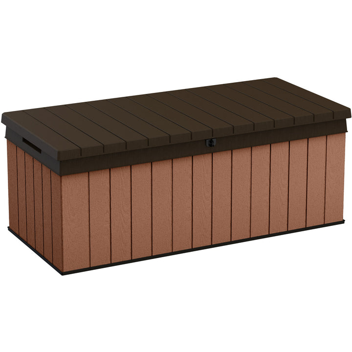 KETER - Box Attrezzi da giardino marrone Darwin 100G - h54,4x143x65,5 cm