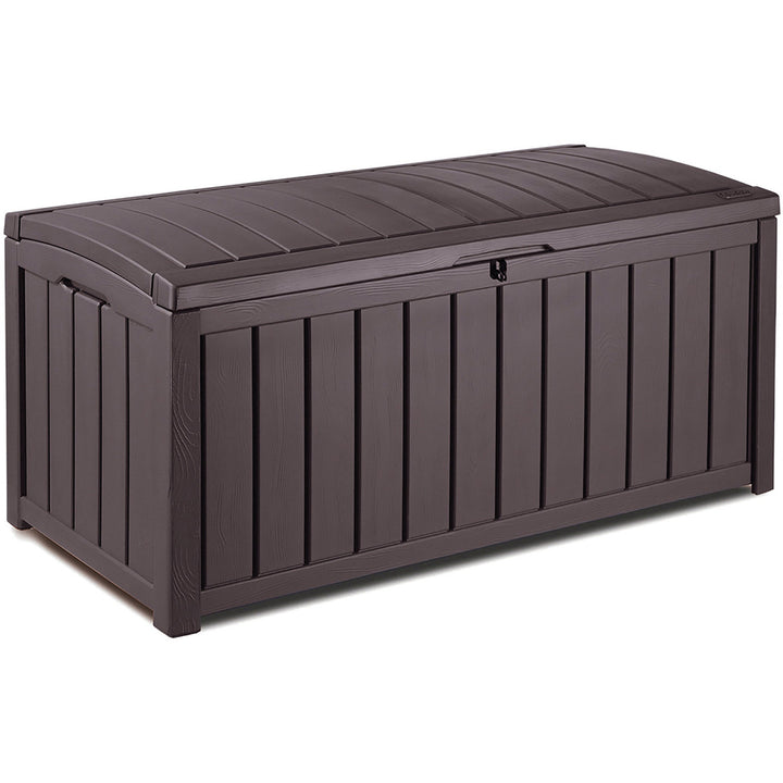 KETER - Baule da giardino marrone GlenWood 390L - h61x128x65 cm