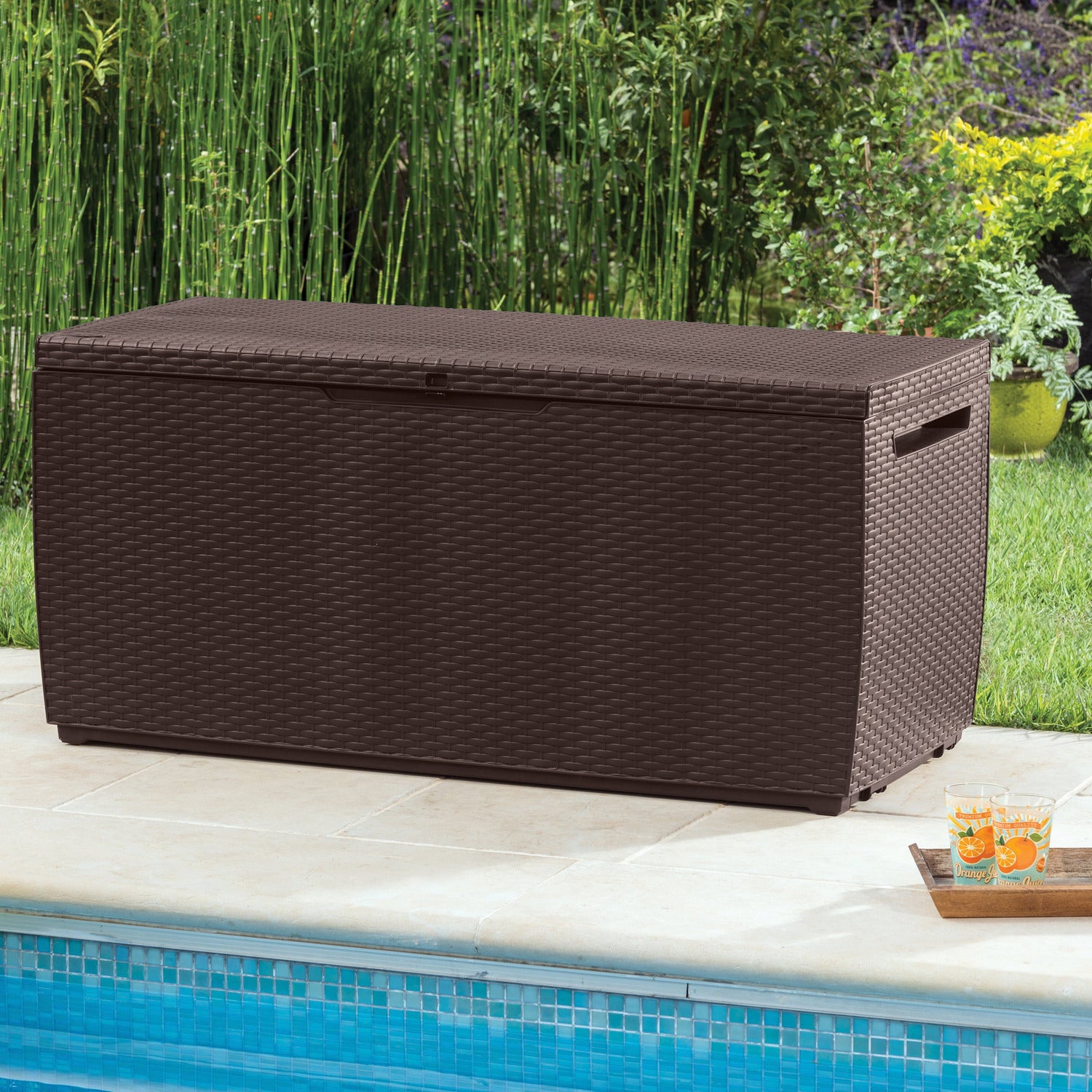 KETER - Baule da giardino marrone Capri - h57x123x53,5 cm