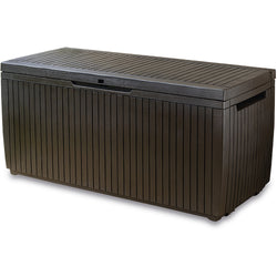 KETER - Baule da giardino marrone SpringWood - h57x123x54 cm