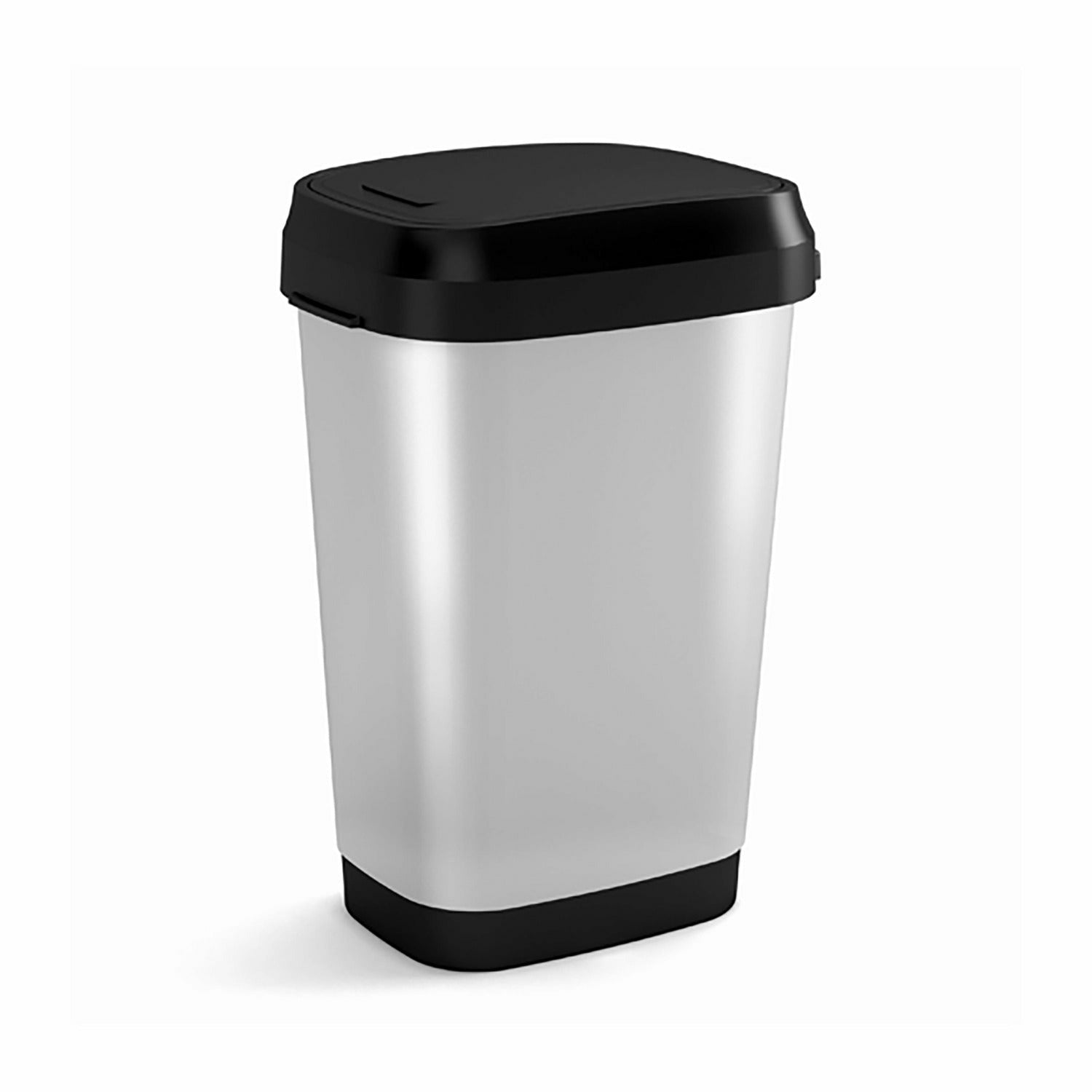 KETER - Pattumiera basculante 25 litri Dual Swing Bin Style M - h47,5x26x37 cm