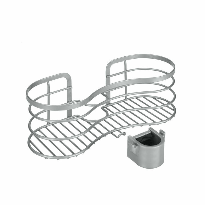 METALTEX - Cestello per tubo doccia color argento Linea Viva - h11x29x12 cm